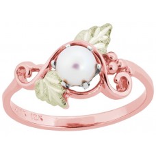 Pearl on Rose Gold Ladies' Ring - by Landstrom's